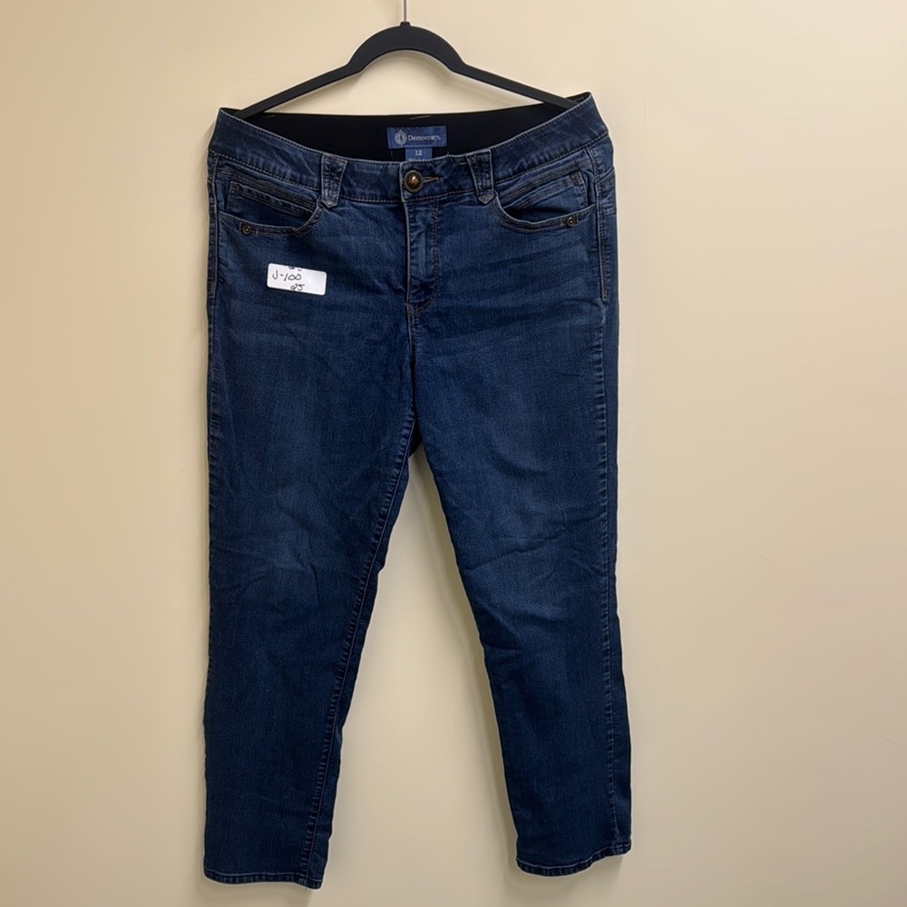 Democracy Blue Ankle Cropped Jeans